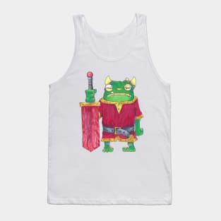 Green froblin with sword Tank Top